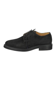 Gant, Pantofi derby de piele intoarsa, Negru Gant, Pantofi derby de piele intoarsa, Negru