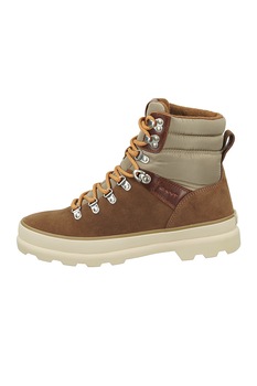 Gant, Ghete de piele intoarsa si material textil, Maro camel Gant, Ghete de piele intoarsa si material textil, Maro camel