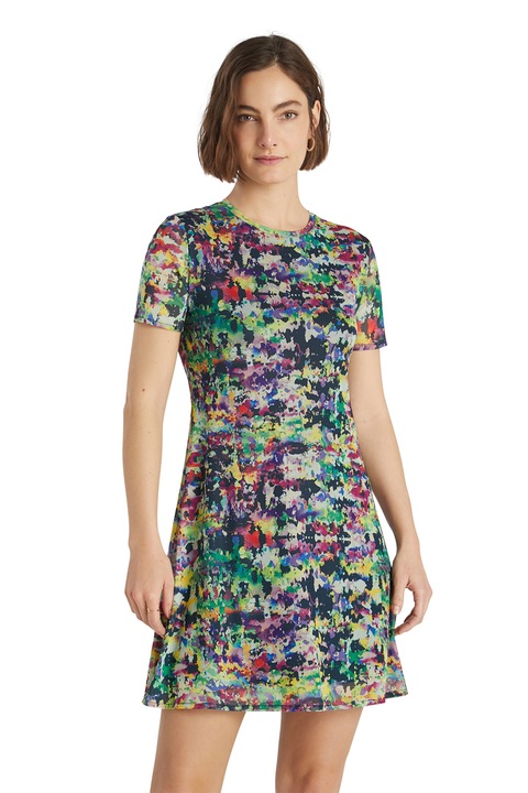 DESIGUAL, Rochie mini cu imprimeu, Multicolor