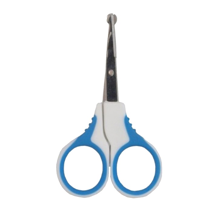 Forfecuta cu varf rotunjit pentru copii BabyMix 900844, Albastru