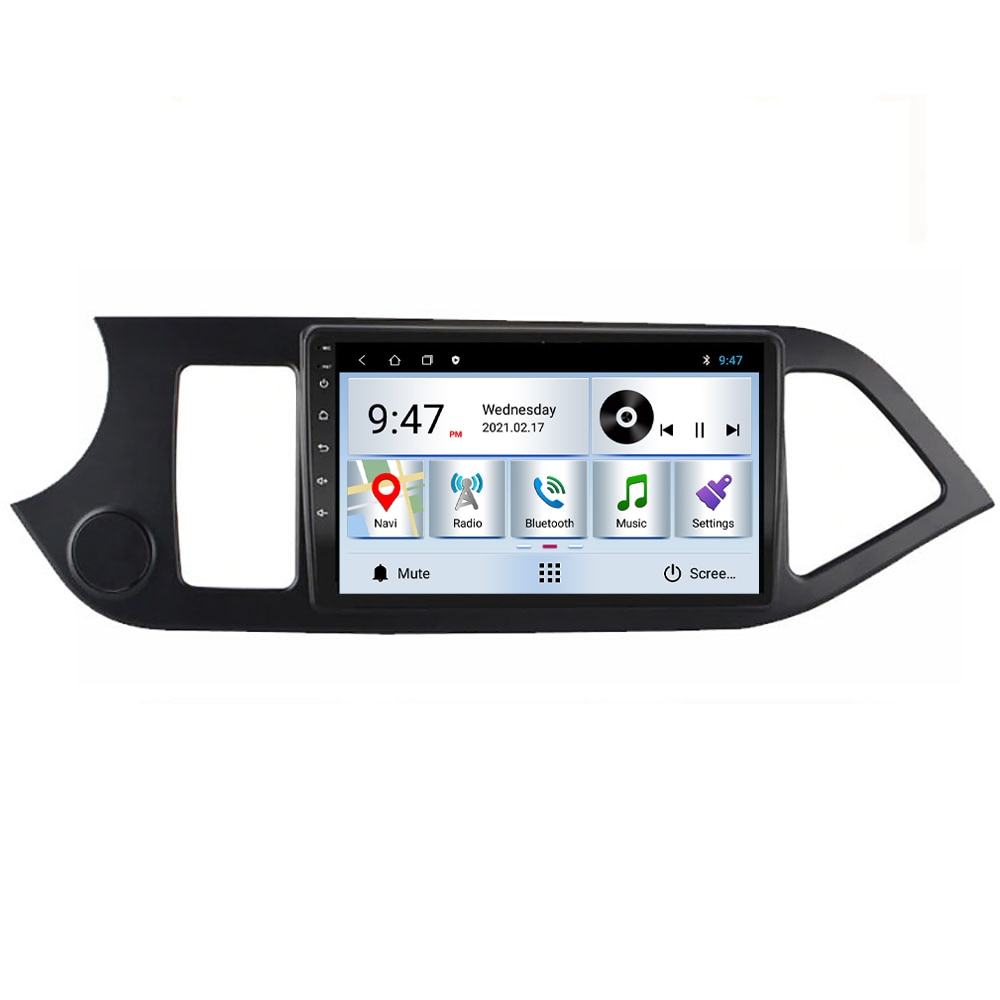 Navigatie dedicata Kia Picanto 2011-2015 Edotec, cu Android, Internet, Bluetooth, Radio , GPS, WIFI, procesor Quad Core, memorie 2GB si 32GB