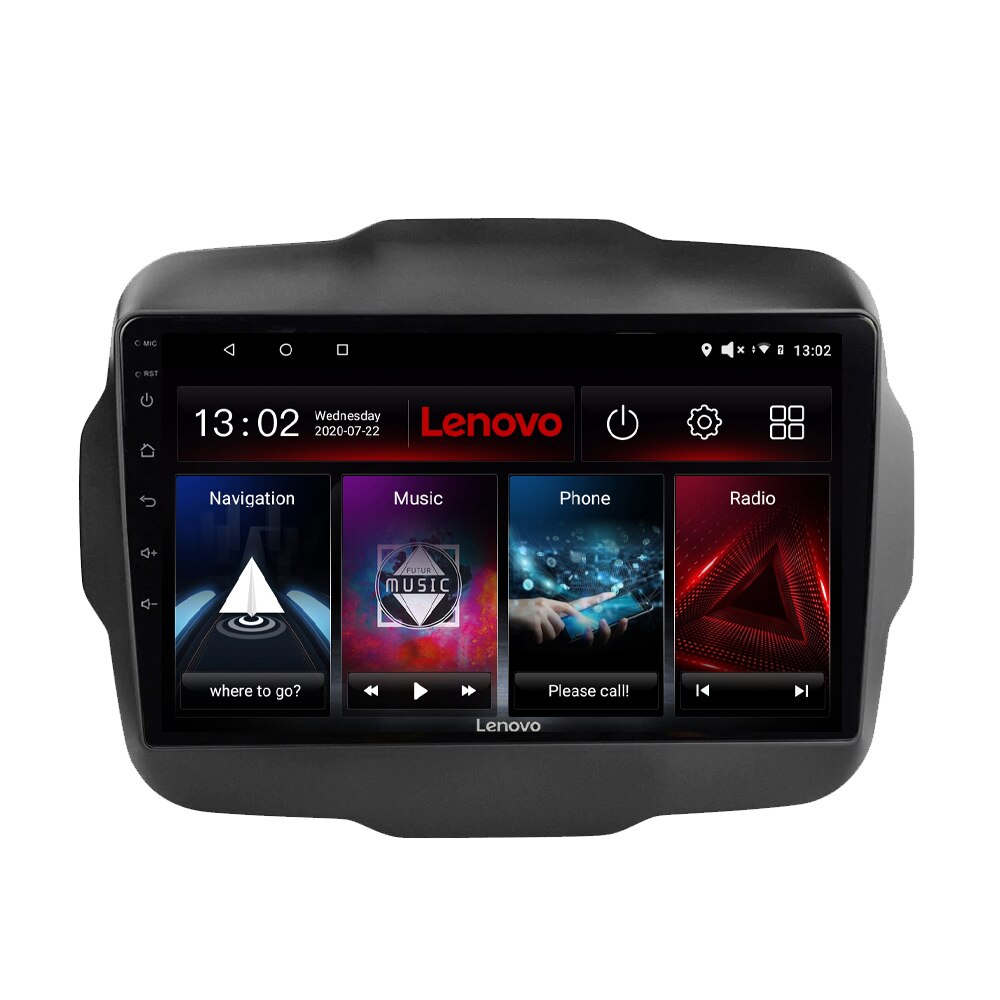 Navigatie dedicata Jeep Renegade 2015-2017 Edotec, cu Android, Radio, Bluetooth, Internet, procesor Octa Core, 4G, memorie 2GB si 32GB