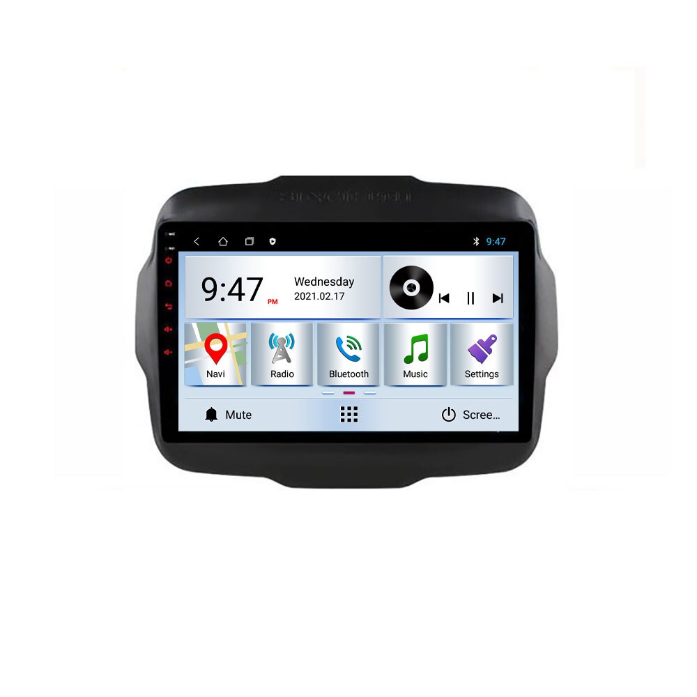 Navigatie dedicata Jeep Renegade 2015-2020 Edotec, cu Android, Internet, Bluetooth, Radio , GPS, WIFI, procesor Quad Core, memorie 2GB si 32GB