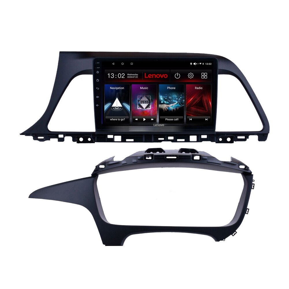 Navigatie dedicata Hyundai Sonata Edotec, cu Android, Radio, Bluetooth, Internet, procesor Octa Core, 4G, memorie 4GB si 64GB