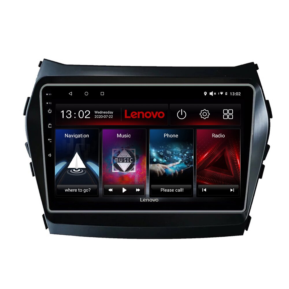 Navigatie dedicata Hyundai Santa Fe IX45 Edotec, cu Android, Radio, Bluetooth, Internet, procesor Octa Core, 4G, memorie 4GB si 64GB