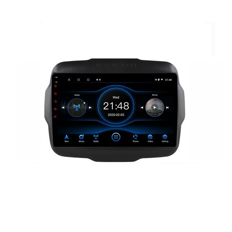 Navigatie dedicata Jeep Renegade Edotec, cu Android, Radio, Bluetooth, Internet, procesor Octa Core, memorie 2GB si 16GB