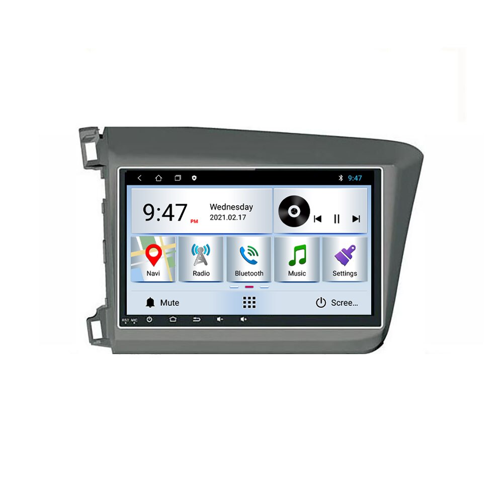 Navigatie dedicata Honda Civic 2012-2015 Edotec, cu Android, Radio, Bluetooth, Internet, procesor Quad Core, memorie 1GB si 16GB