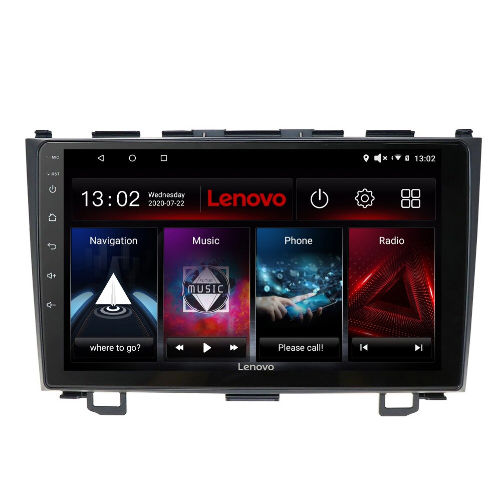 Navigatie dedicata Honda CR-V 2009 Edotec, cu Android, Radio, Bluetooth, Internet, procesor Octa Core, 4G, memorie 4GB si 64GB