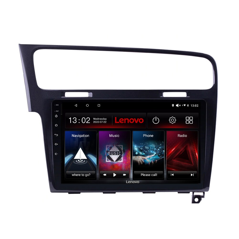 Navigatie dedicata VW Golf 7 E-491 Edotec, cu Android, Radio, Bluetooth, Internet, procesor Octa Core, 4G, memorie 4GB si 64GB
