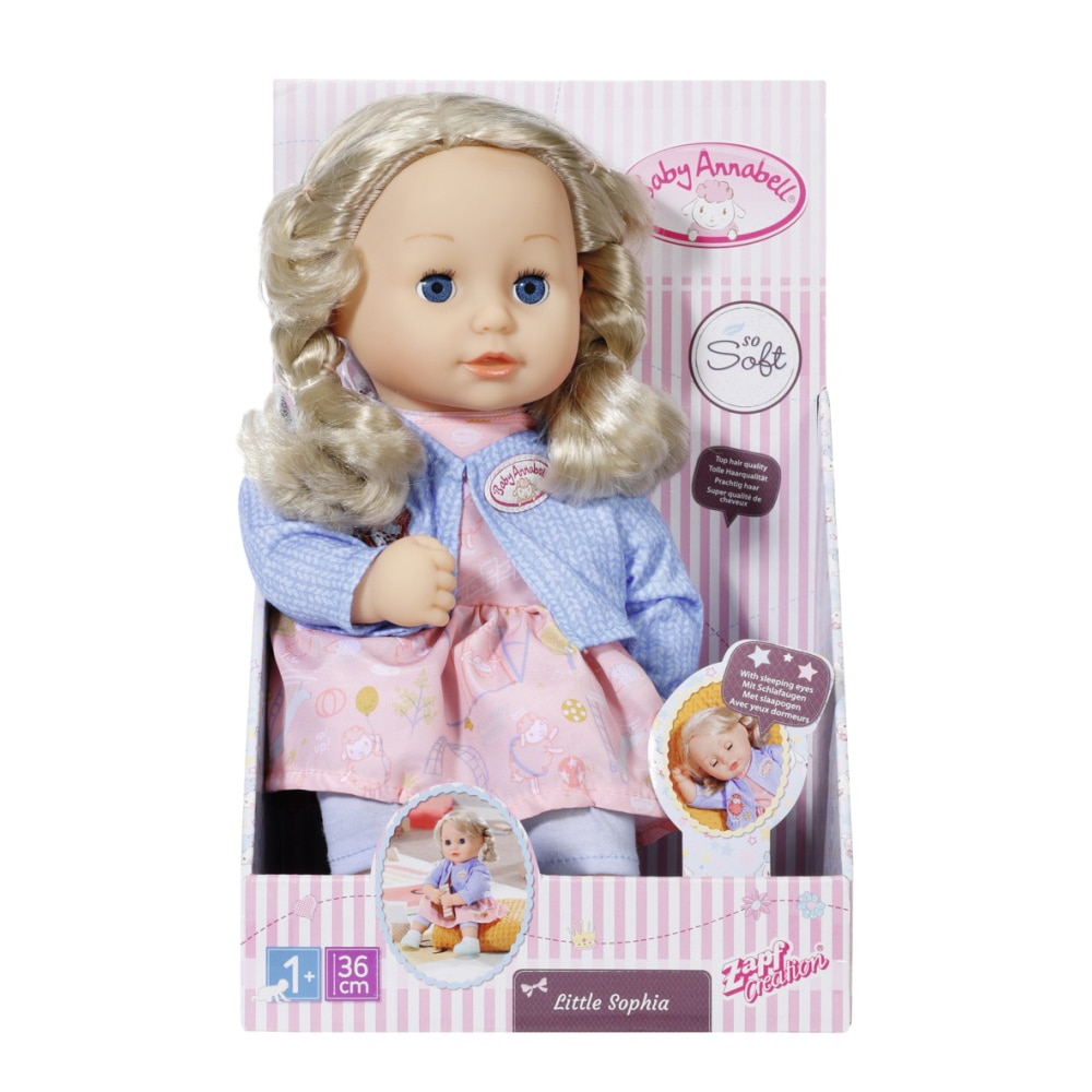 ZAPF CREATION BABY Annabell Little Sophia Poupée de jeu avec cheveux 36