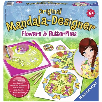 Set creatie Ravensburger - Mandala designer, Flori si fluturi