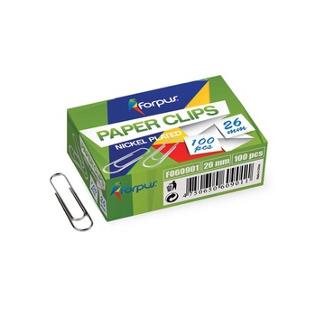 Agrafe birou Forpus 60901 26 mm 100/cutie Agrafe birou Forpus 60901 26 mm 100/cutie