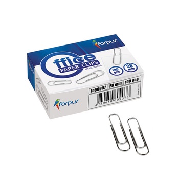 Agrafe birou Forpus 60907 28 mm 100/cutie Agrafe birou Forpus 60907 28 mm 100/cutie