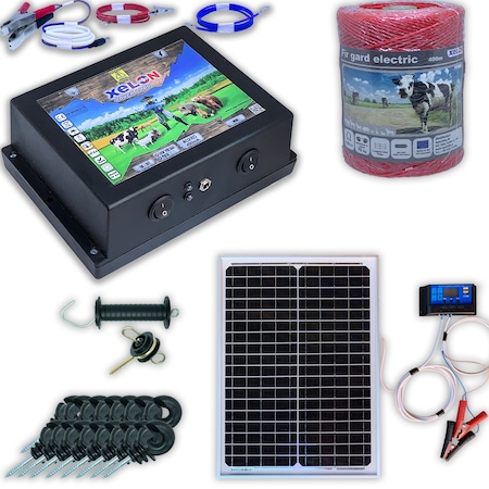 Sistem gard electric 250M cu Panou Solar, Xelon, 4 Joule