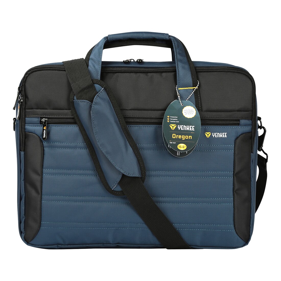 Geanta notebook, Yenkee, 15.6", Albastru inchis/Negru