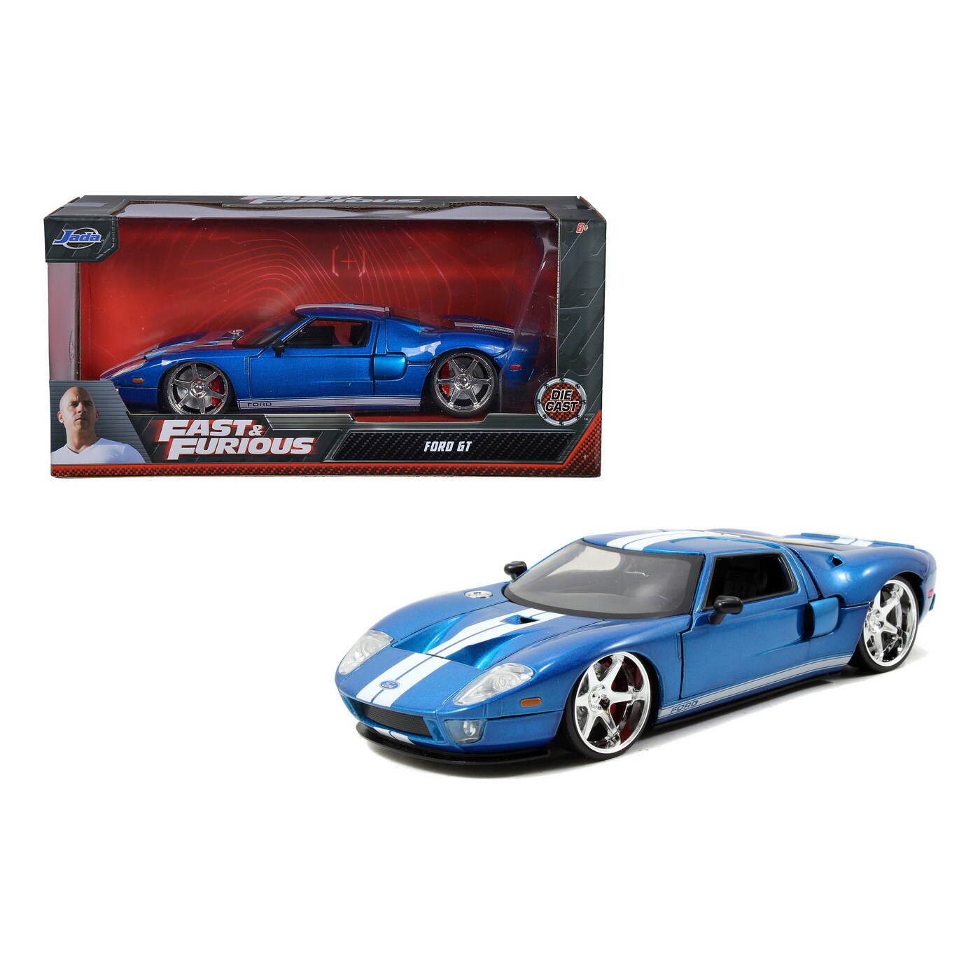 Masinuta Fast And Furious 2005 Ford Gt Scara 1:24