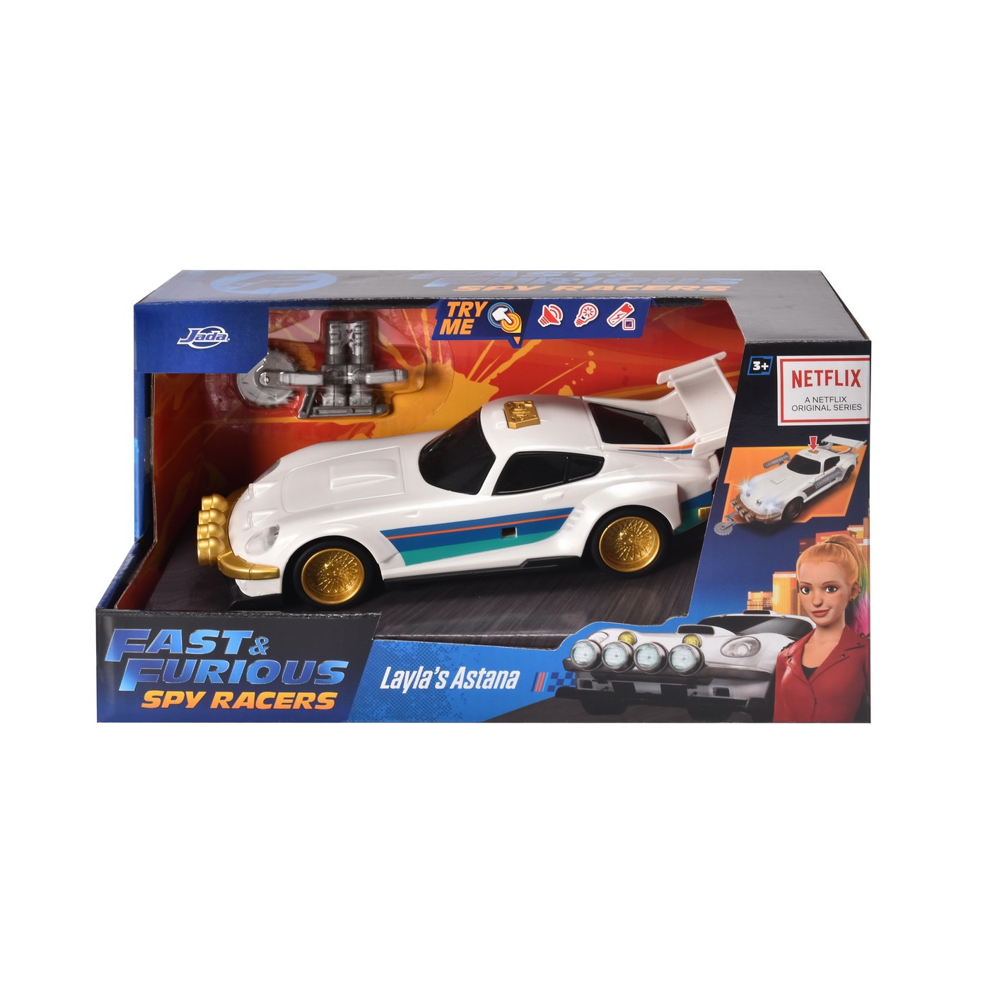 Masinuta Metalica Fast And Furious Spy Racers Layla's Astana Scara 1:24