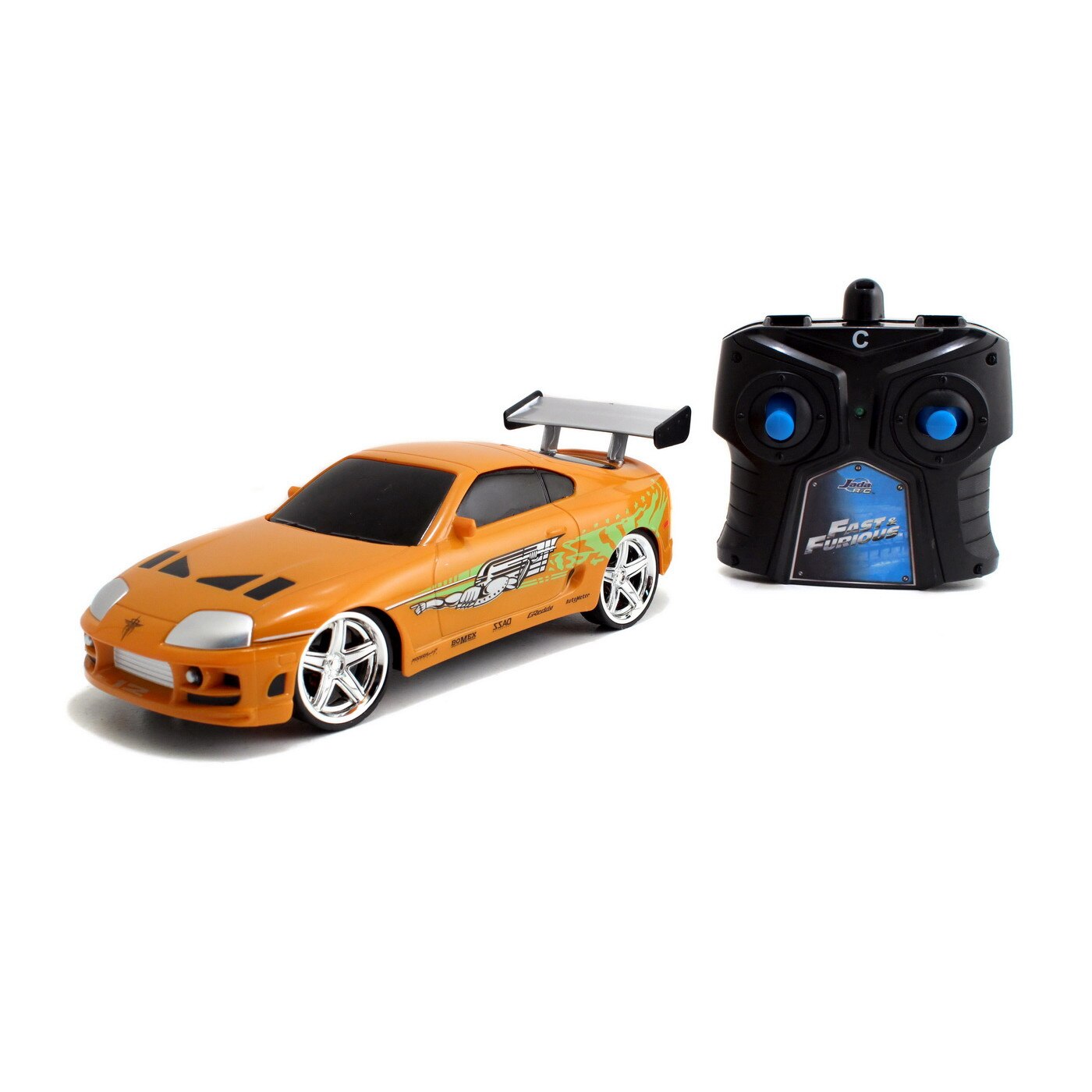 Masinuta Metalica Cu Telecomanda Fast And Furious Rc Brian's Toyota Scara 1:24