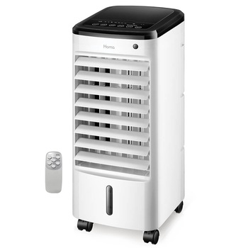 Racitor si umidificator de aer Homa HMC-7410R, 65W, Telecomanda, Functie de racire, Umidificare, Purificare, 3 trepte de putere, 65dB, Timer, Alb Racitor si umidificator de aer Homa HMC-7410R, 65W, Telecomanda, Functie de racire, Umidificare, Purificare, 3 trepte de putere, 65dB, Timer, Alb