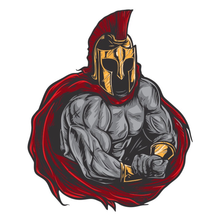 Sticker clapeta rezervor auto Spartan, 8 x 10 cm