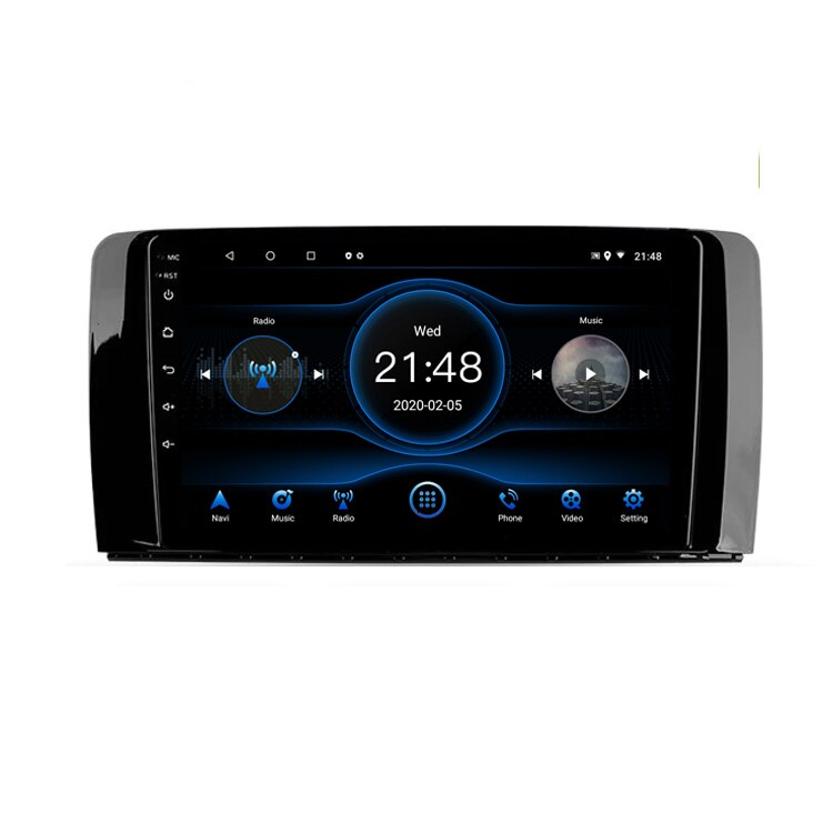 Navigatie dedicata Mercedes Clasa R Edotec, cu Android, Radio, Bluetooth, Internet, procesor Octa Core, memorie 2GB si 16GB