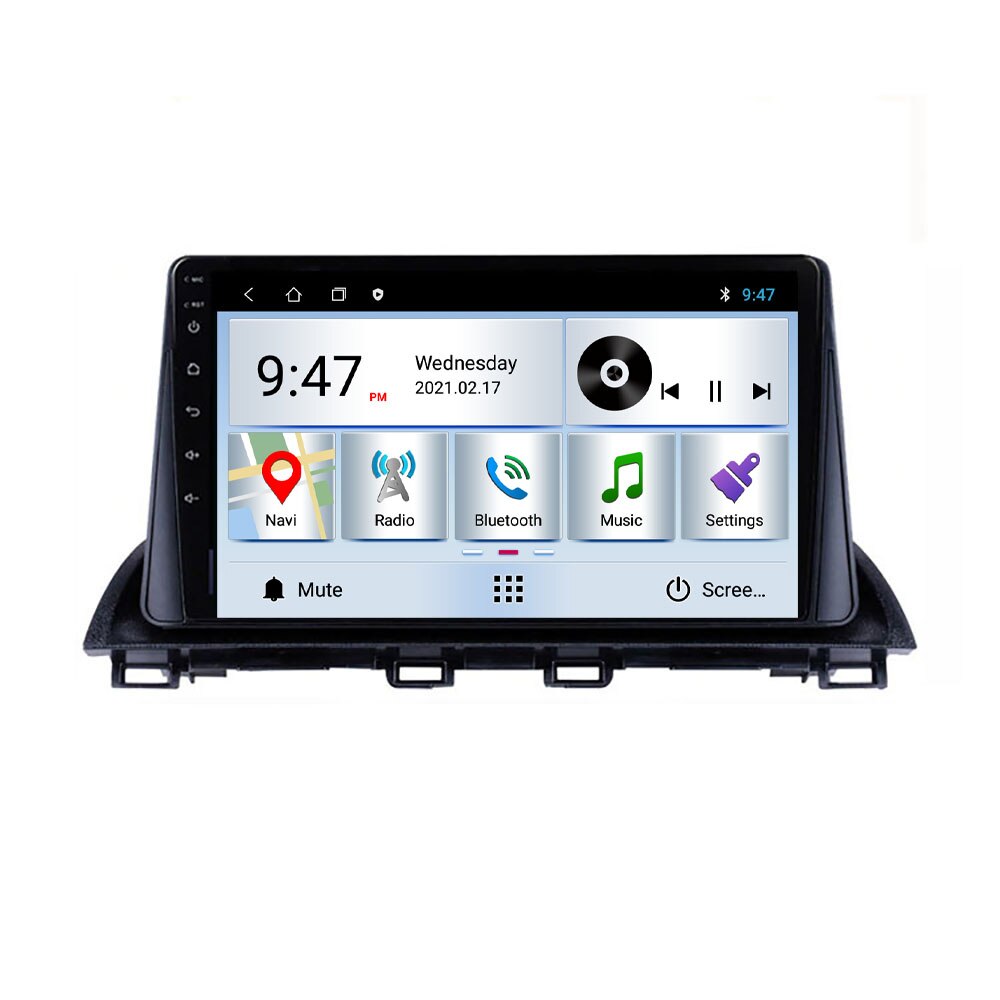 Navigatie dedicata Mazda 3 2014-2019 Edotec, cu Android, Radio, Bluetooth, Internet, procesor Quad Core, memorie 1GB si 16GB
