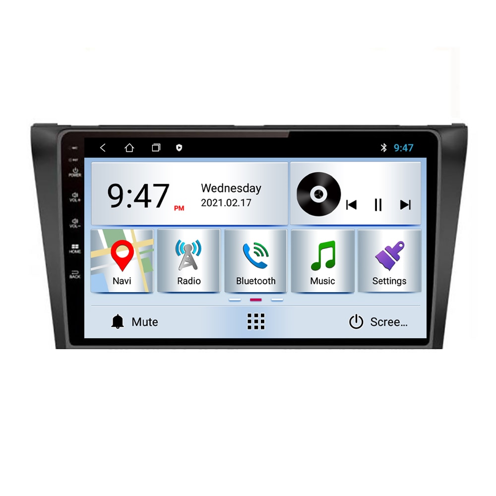 Navigatie dedicata Mazda 3 2009-2014 Edotec, cu Android, Internet, Bluetooth, Radio , GPS, WIFI, procesor Quad Core, memorie 2GB si 32GB