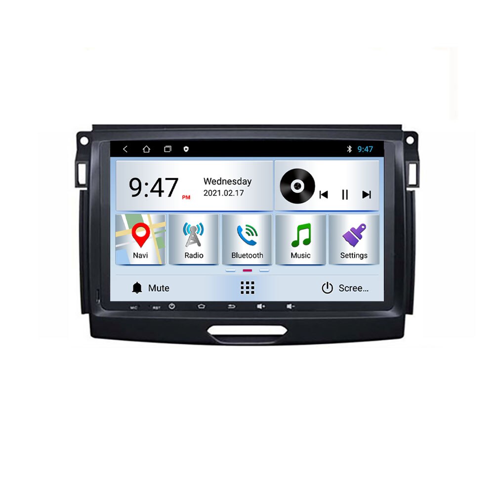 Navigatie dedicata Ford Ranger Edotec, cu Android, Radio, Bluetooth, Internet, procesor Quad Core, memorie 1GB si 16GB