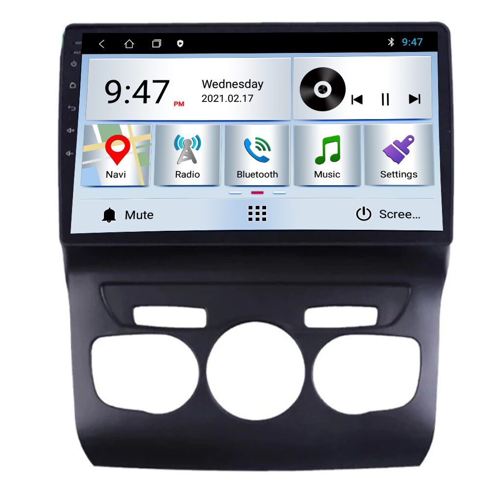 Navigatie dedicata Citroen C4 2011-2016 Edotec, cu Android, Radio, Bluetooth, Internet, procesor Quad Core, memorie 1GB si 16GB