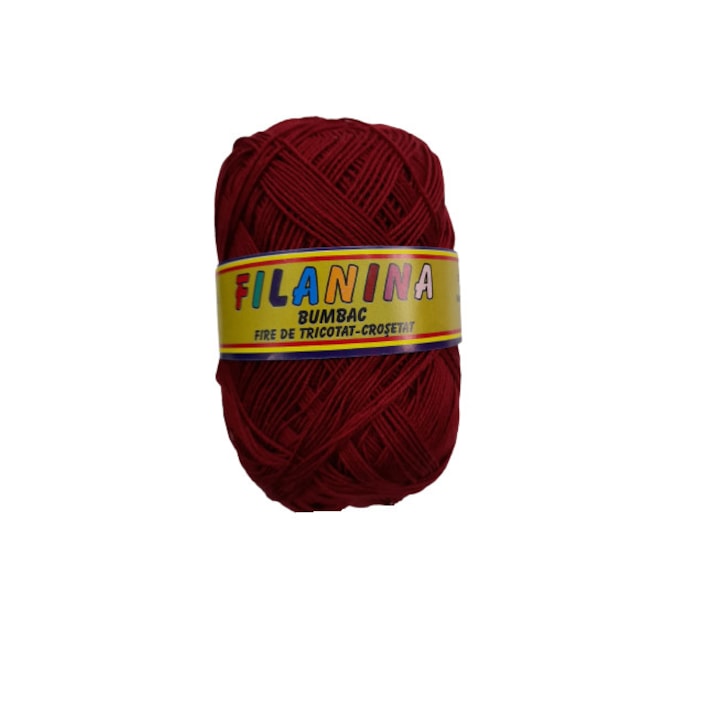 Fir tricotat, Filanina , 100% Bumbac, Grena 349, 330m/100g