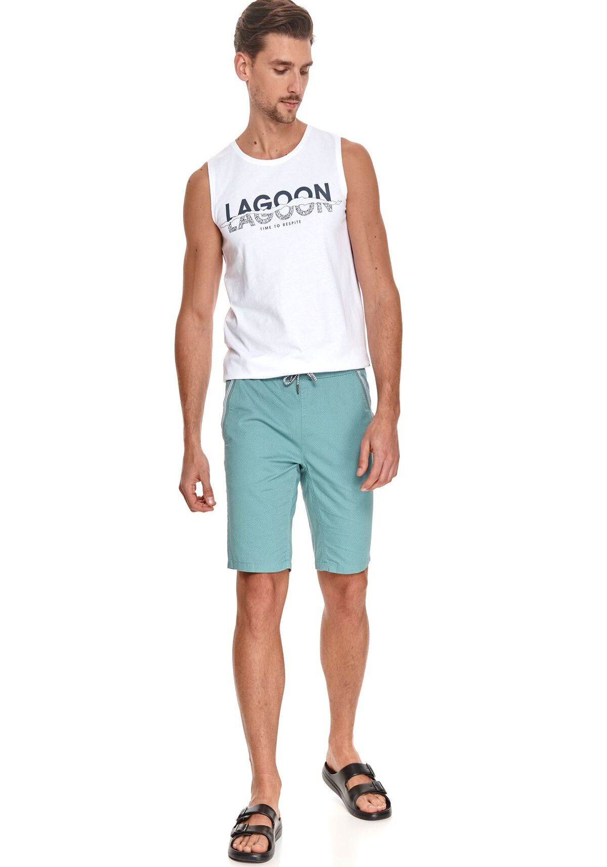 Pantaloni scurti barbati, TOP SECRET, SSZ1151, Verde (Menta)