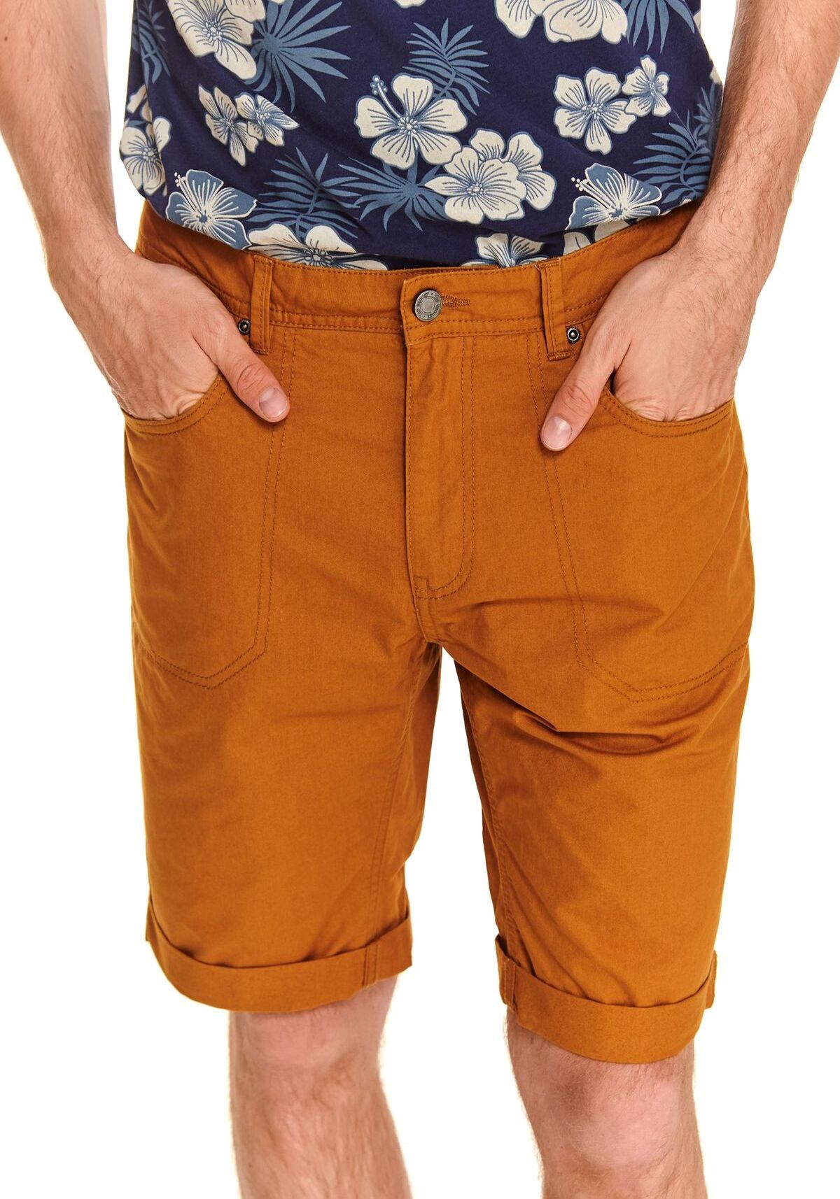 Pantaloni scurti barbati, TOP SECRET, SSZ1078, Galben