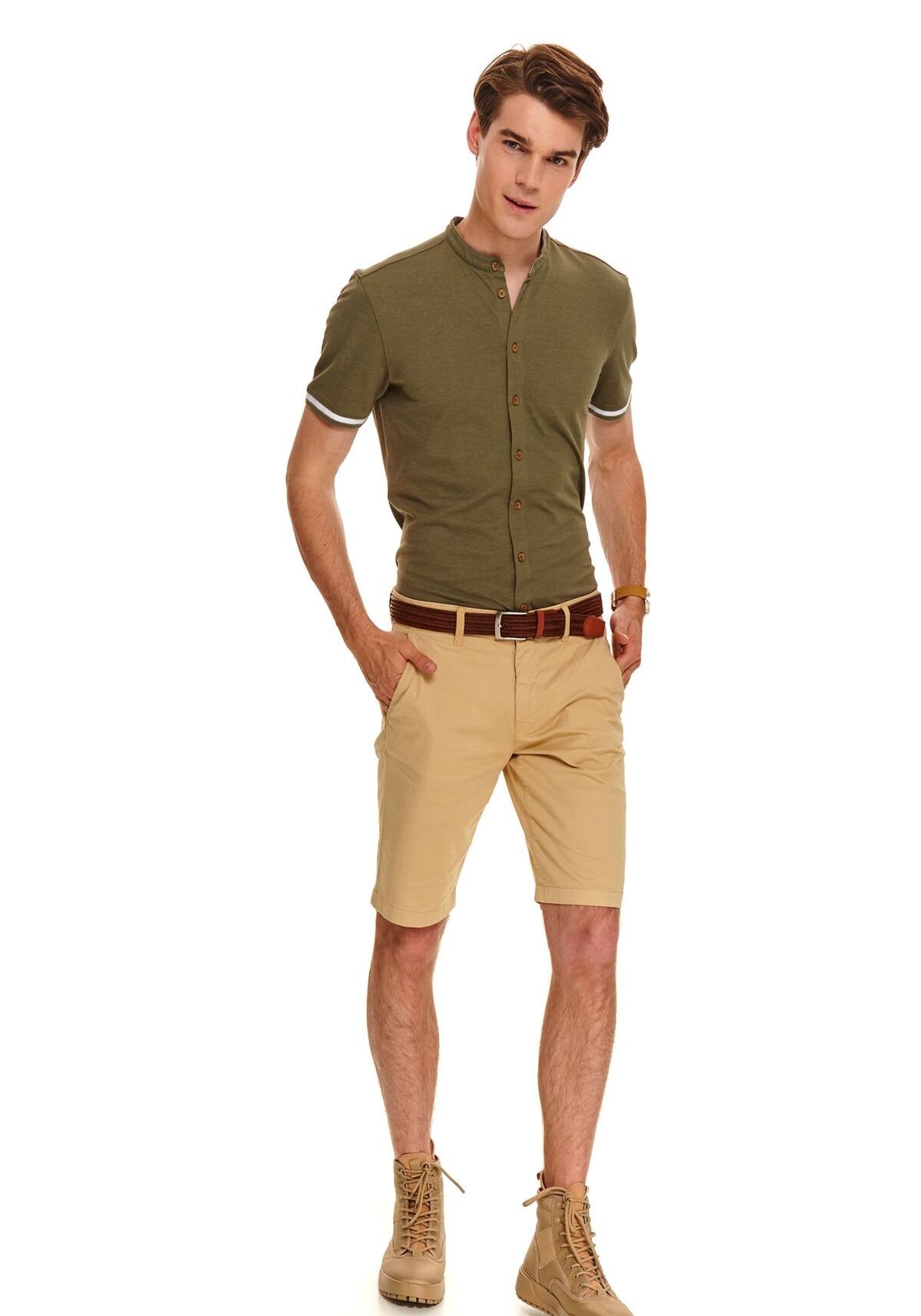 Pantaloni scurti barbati, TOP SECRET, SSZ1051, Bej