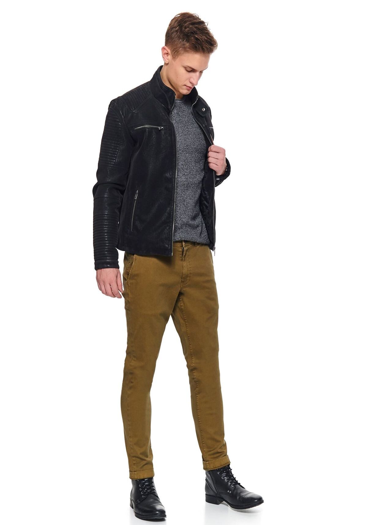 Pantaloni barbati, TOP SECRET, SSP3438, Bej