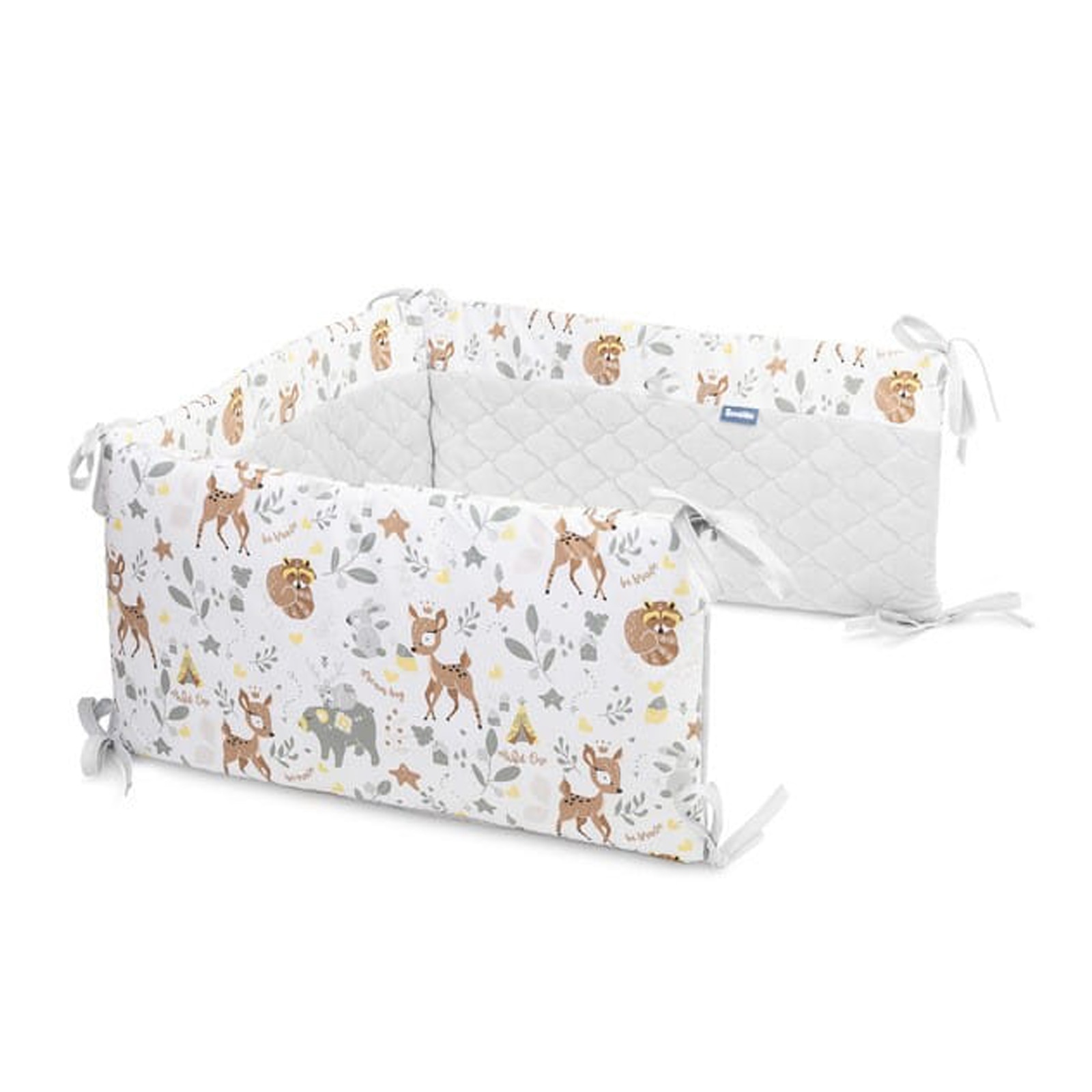 Protectie laterala pentru patut 180 x 30 cm Sensillo 388489, Gri