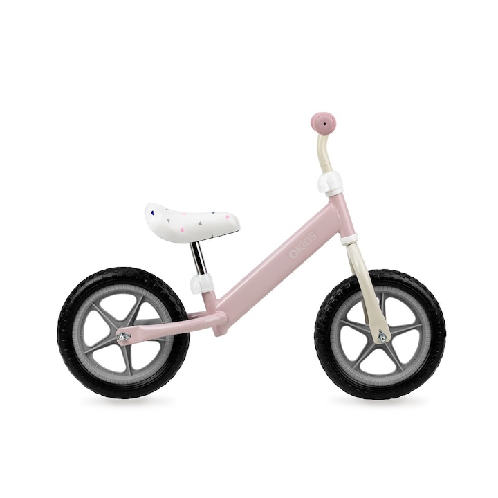 Bicicleta fara pedale Fleet, 2-4 ani, Qkids, Pink