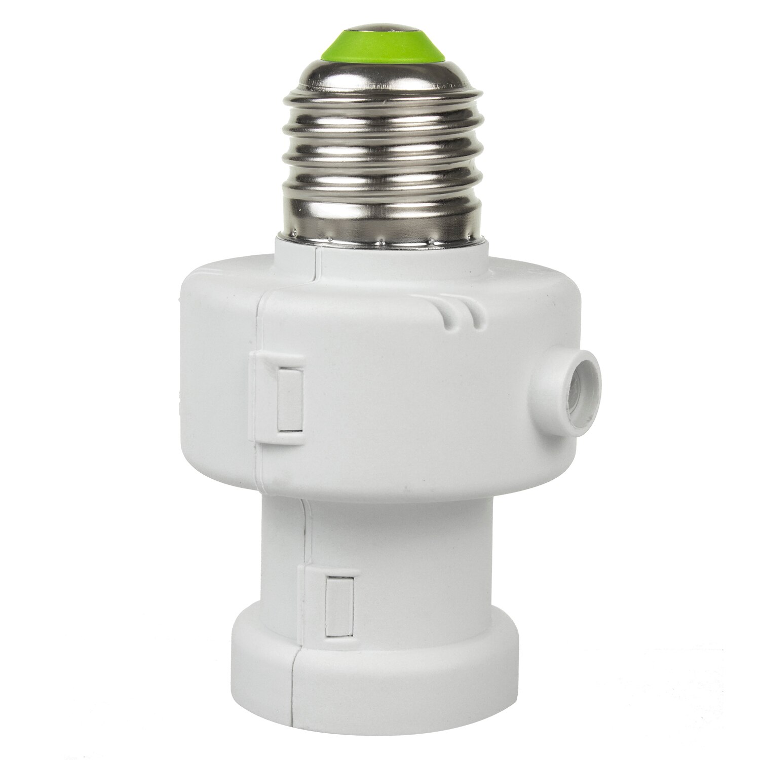 Soclu bec cu senzor de miscare si crepuscular, functie timer, MCE21W, alb