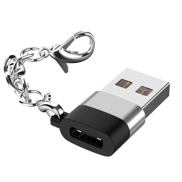 Adaptor OTG USB Type C la USB 3.0 tip Breloc