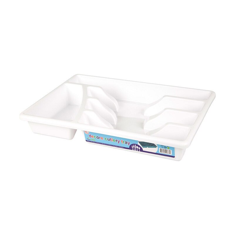 Suport tacamuri, 34x24 cm, Decore, alb