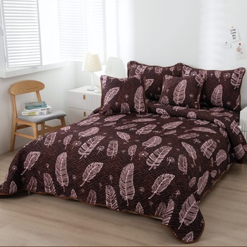 Set cuvertura matlasata si 4 fete de perna, 220 x 240 cm, pat dublu, Casa de Vis, B024 Set cuvertura matlasata si 4 fete de perna, 220 x 240 cm, pat dublu, Casa de Vis, B024