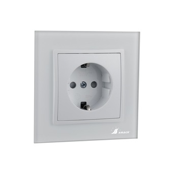 Priza Rama Sticla Smack, SF8010fkw ,Protectie Copii ,16A.Ip20,alba Priza Rama Sticla Smack, SF8010fkw ,Protectie Copii ,16A.Ip20,alba