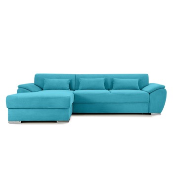 Coltar Extensibil PICASSO, cu lada de depozitare, 300x170x80 cm, Stanga, Turcoaz Coltar Extensibil PICASSO, cu lada de depozitare, 300x170x80 cm, Stanga, Turcoaz
