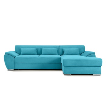 Coltar Extensibil PICASSO, cu lada de depozitare, 300x170x80 cm, Dreapta, Turcoaz Coltar Extensibil PICASSO, cu lada de depozitare, 300x170x80 cm, Dreapta, Turcoaz
