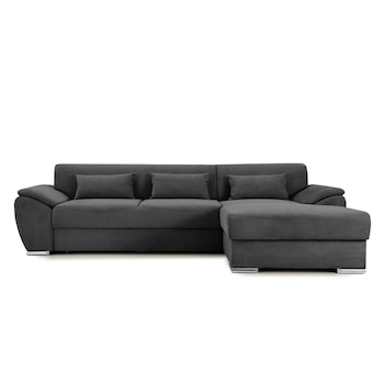 Coltar Extensibil PICASSO, cu lada de depozitare, 300x170x80 cm, Dreapta, Gri Coltar Extensibil PICASSO, cu lada de depozitare, 300x170x80 cm, Dreapta, Gri