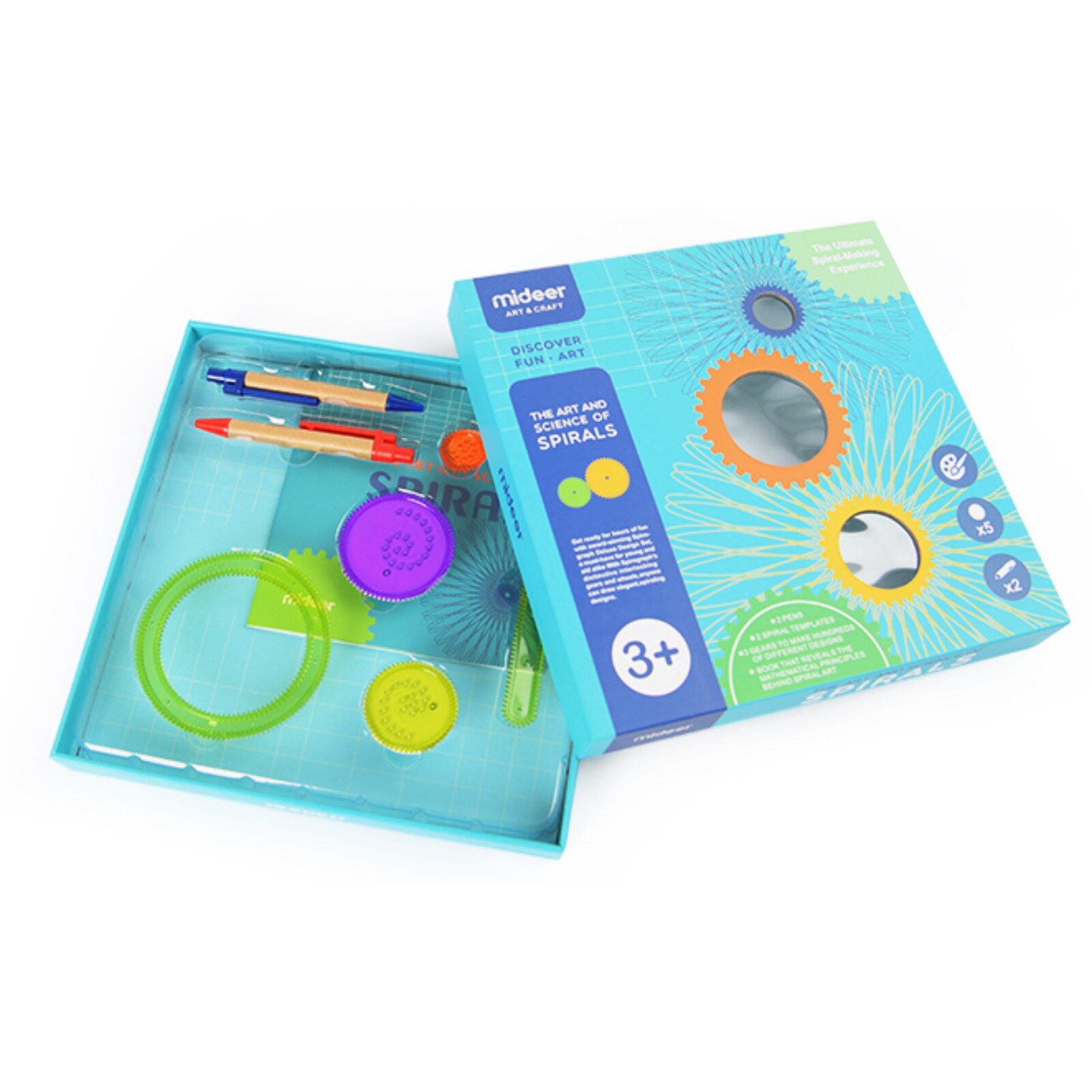 Spirograf, Set Sabloane Desen, Arta si Stiinta Spiralelor