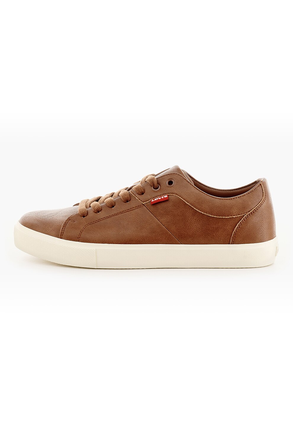 Levi's, Pantofi sport de piele ecologica cu logo, Scortisoara