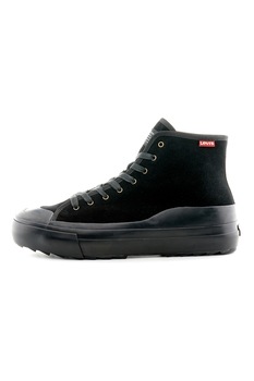 Levi's, Tenisi mid-high de piele intoarsa, Negru, 44 Levi's, Tenisi mid-high de piele intoarsa, Negru, 44