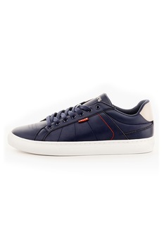 Levi's, Pantofi sport de piele ecologica cu imprimeu logo, Bleumarin Levi's, Pantofi sport de piele ecologica cu imprimeu logo, Bleumarin