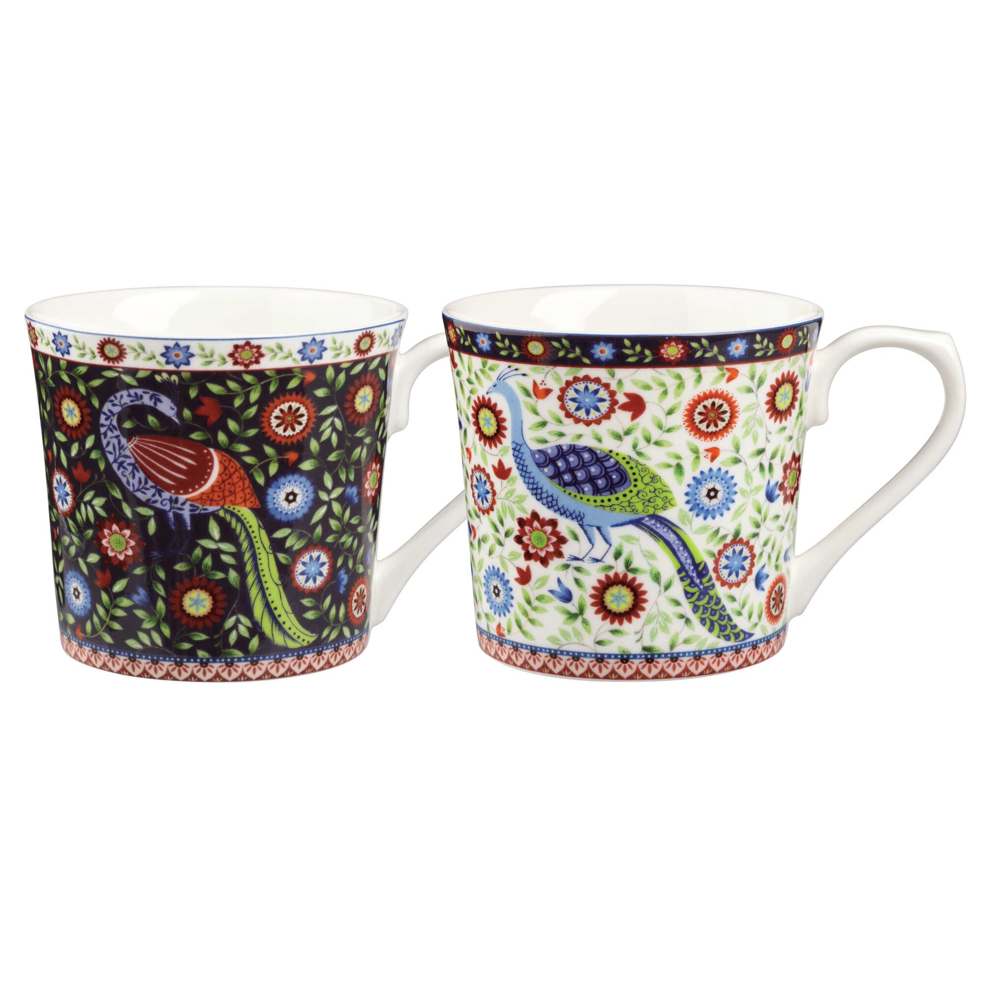 Set 2 cani din portelan fin 