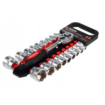 Set tubulare cu clichet de la 8 la 24mm csm1028 Set tubulare cu clichet de la 8 la 24mm csm1028